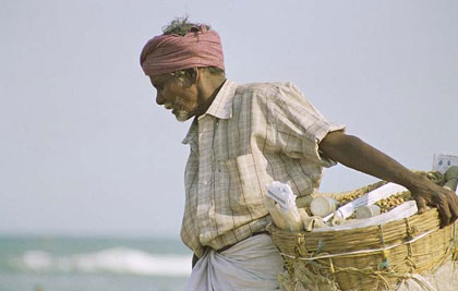 Vendor at Marina Beach