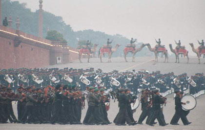 Republic Day parade rehearsal