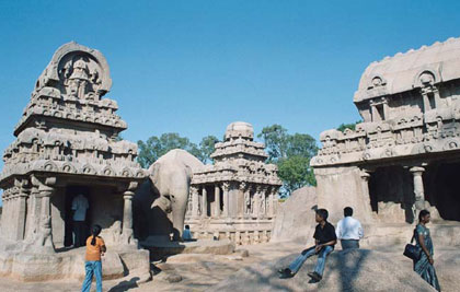 The Pancha Rathas, the Five Rathas, are a UNESCO World Heritage Site