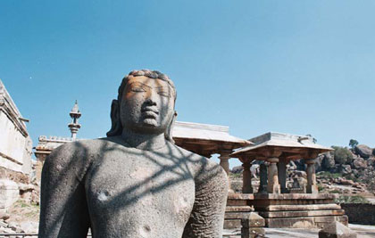 Statue of Bharata, brother of Bahubali 